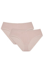 Slip donna dal taglio midi in viscosa - blue