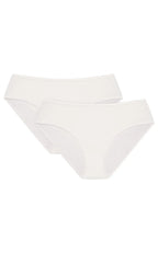 Slip donna dal taglio midi in viscosa - blue