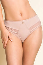 Slip da donna in microfibra - laura - cappuccino