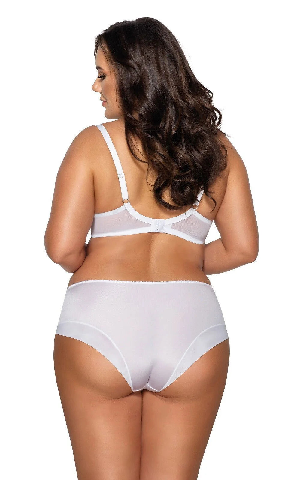 Slip donna in microfibra e pizzo - azalea - bianco - 2111