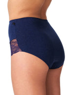 Lpf 111 - slip da donna vita alta in cotone con girogamba