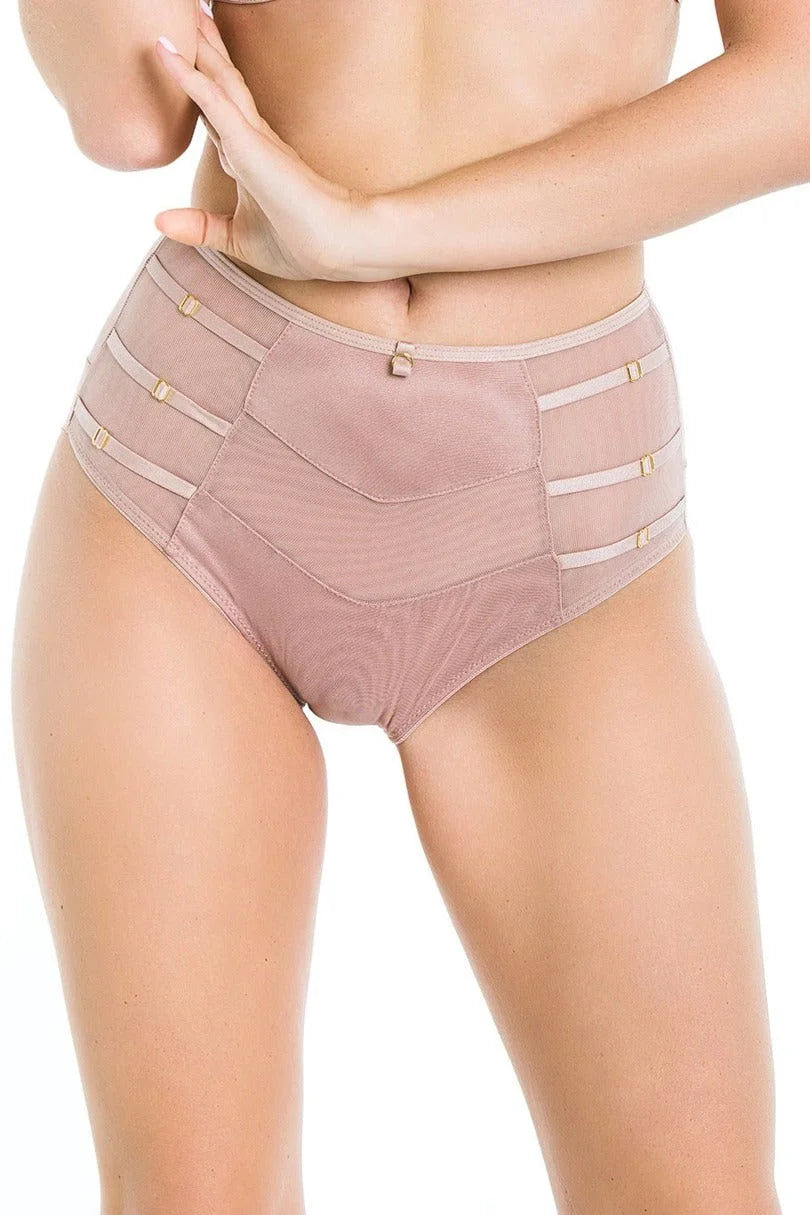 Slip donna a vita alta - naked 19064 - beige