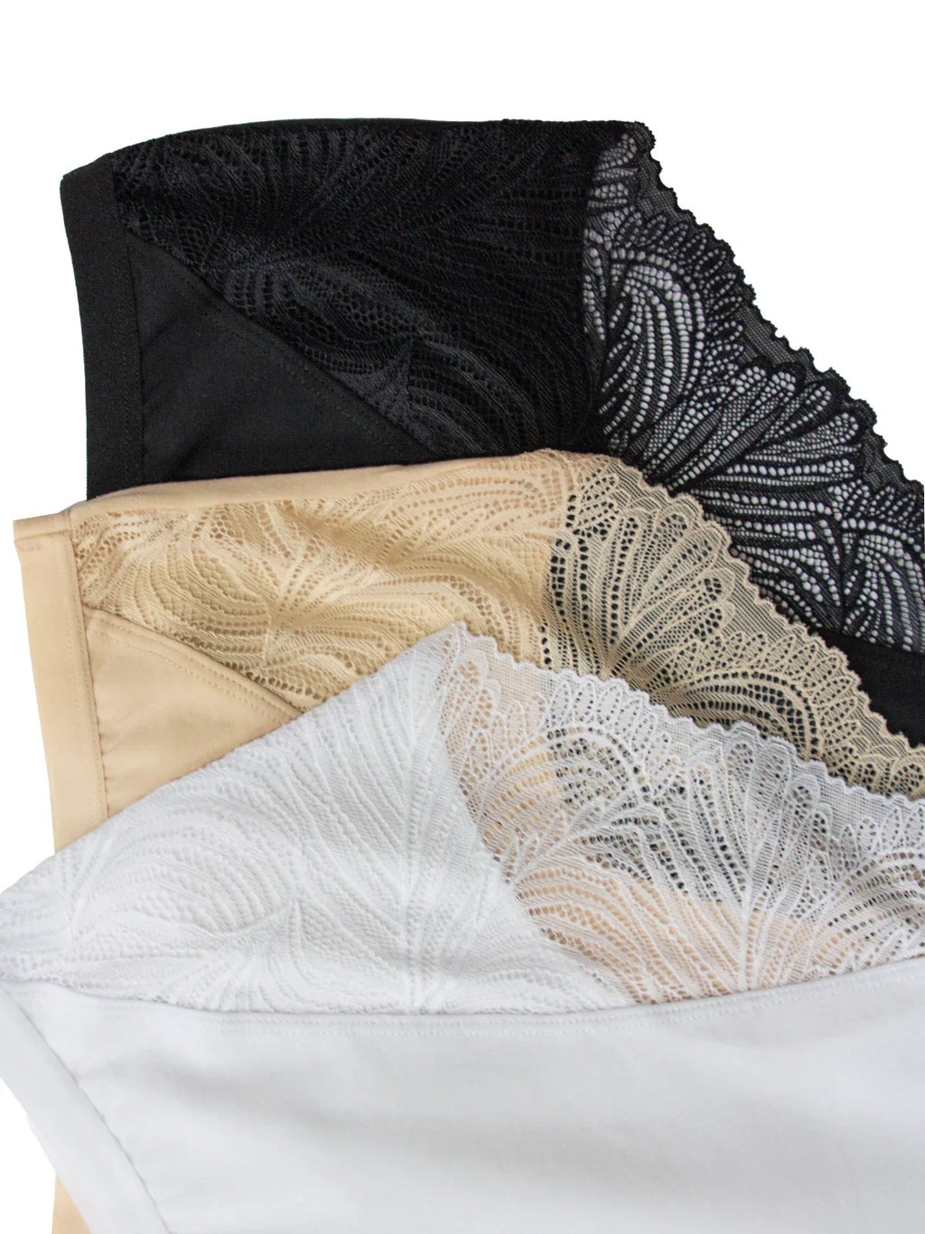 Lpf 112 - slip donna a vita alta in cotone con dettagli