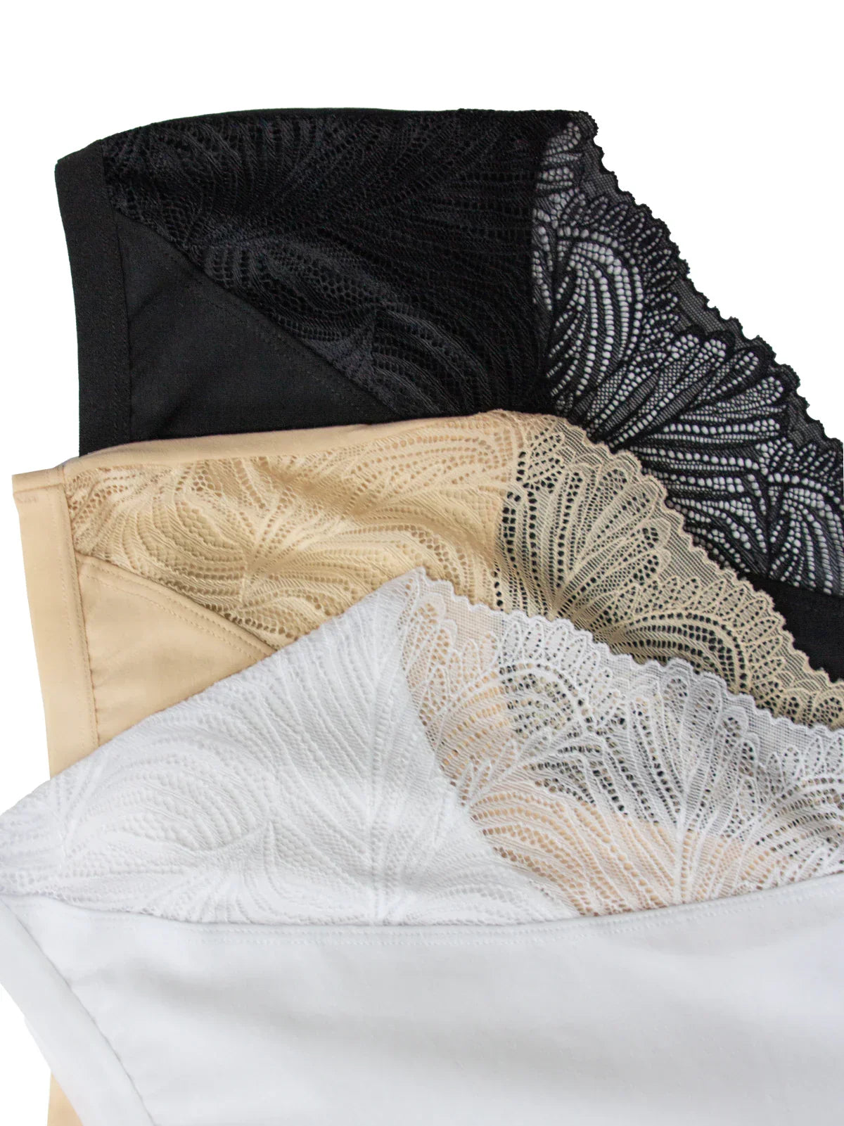 Lpf 112 - slip donna a vita alta in cotone con dettagli