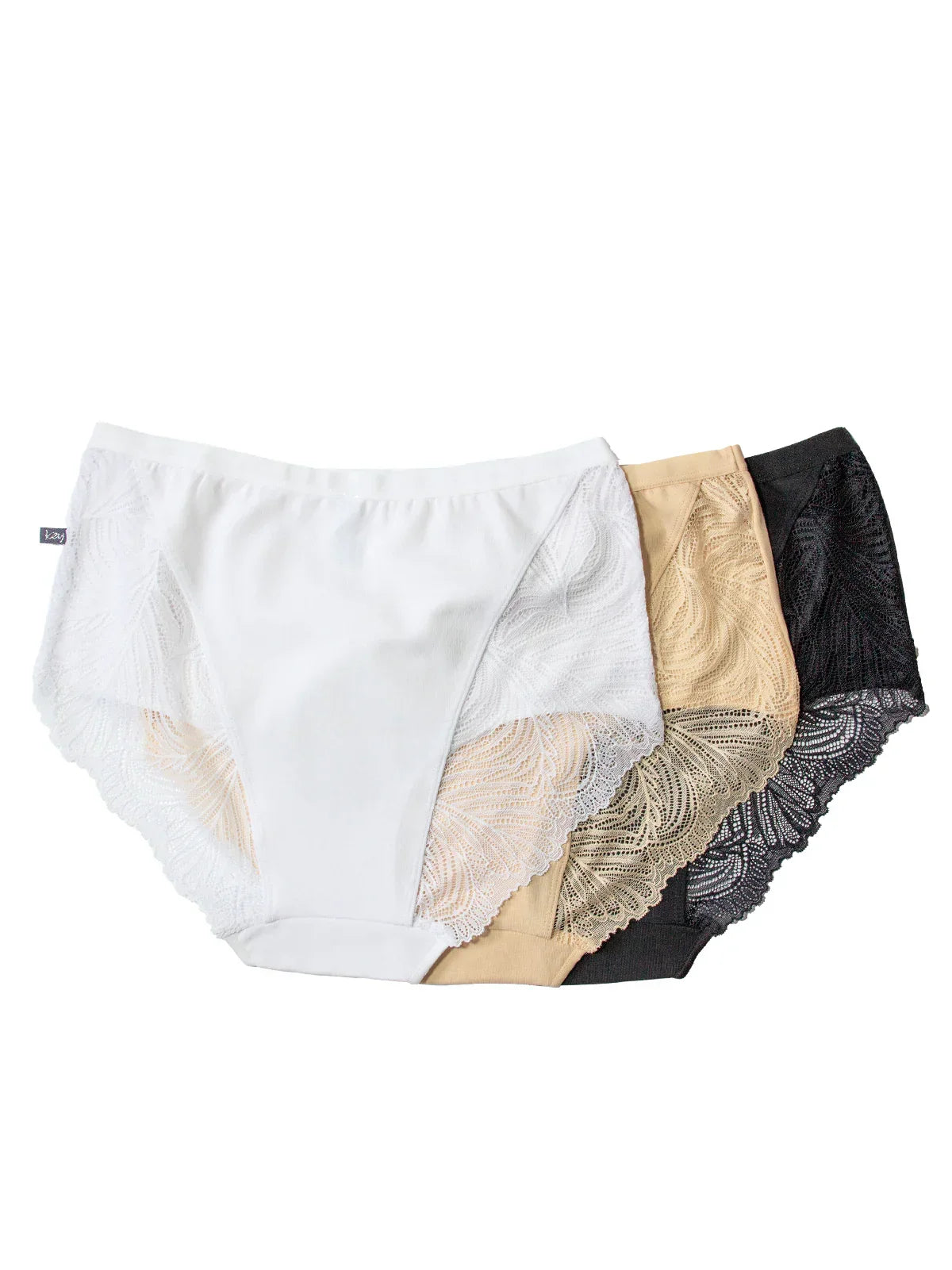 Lpf 112 - slip donna a vita alta in cotone con dettagli