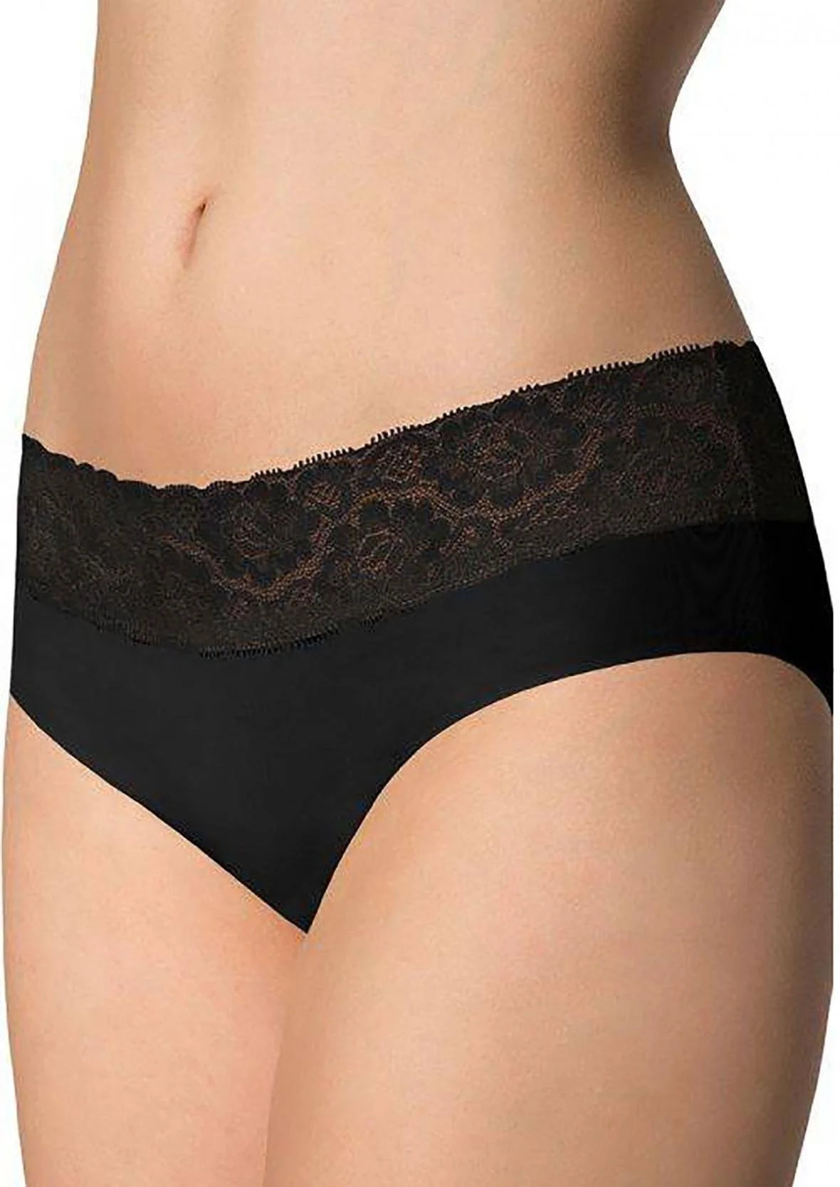 (hipster panty) slip senza cuciture ultrapiatti con pizzo
