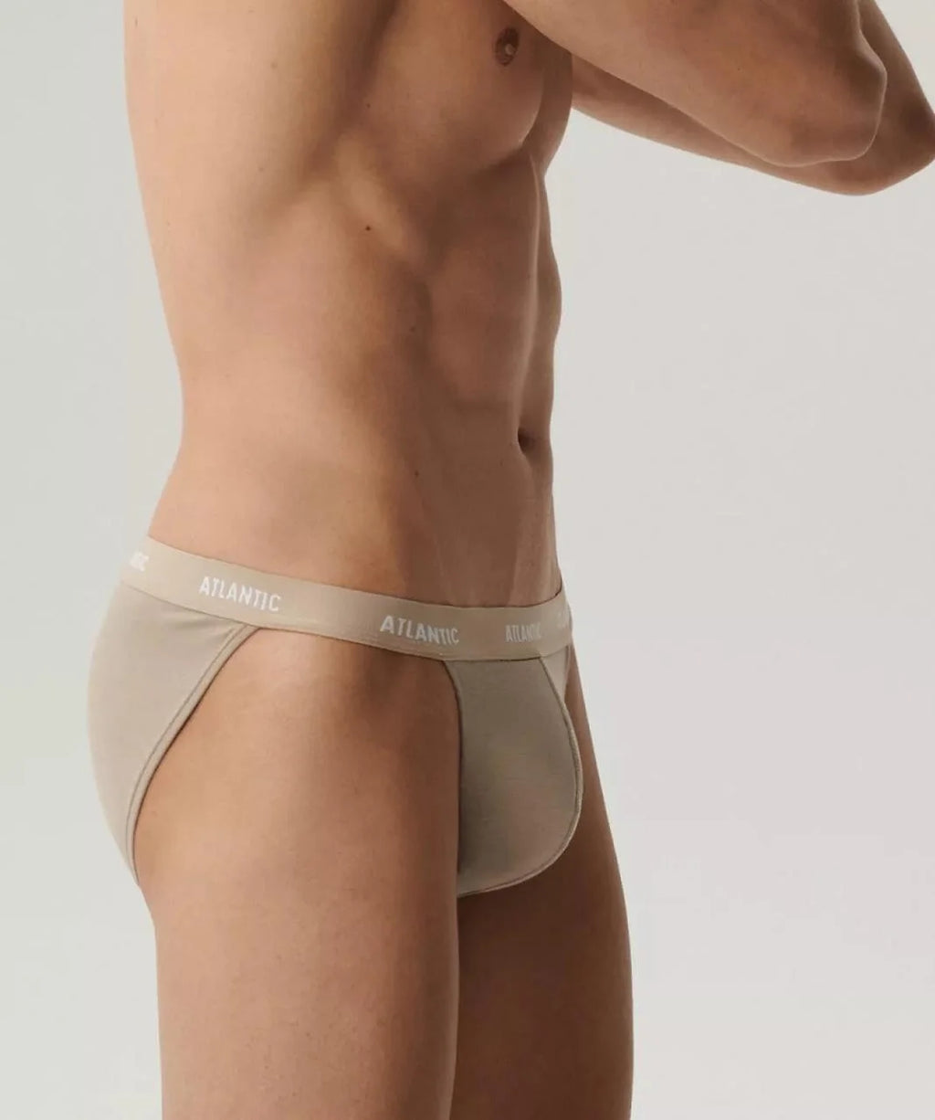 3bmp-1582 - slip tanga da uomo in cotone elasticizzato