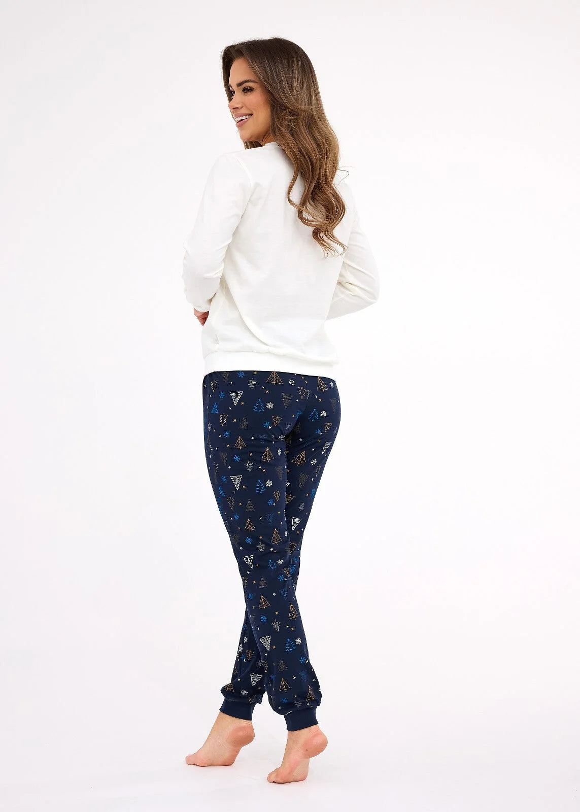 Snowy day | pigiama da donna in cotone con pantaloni