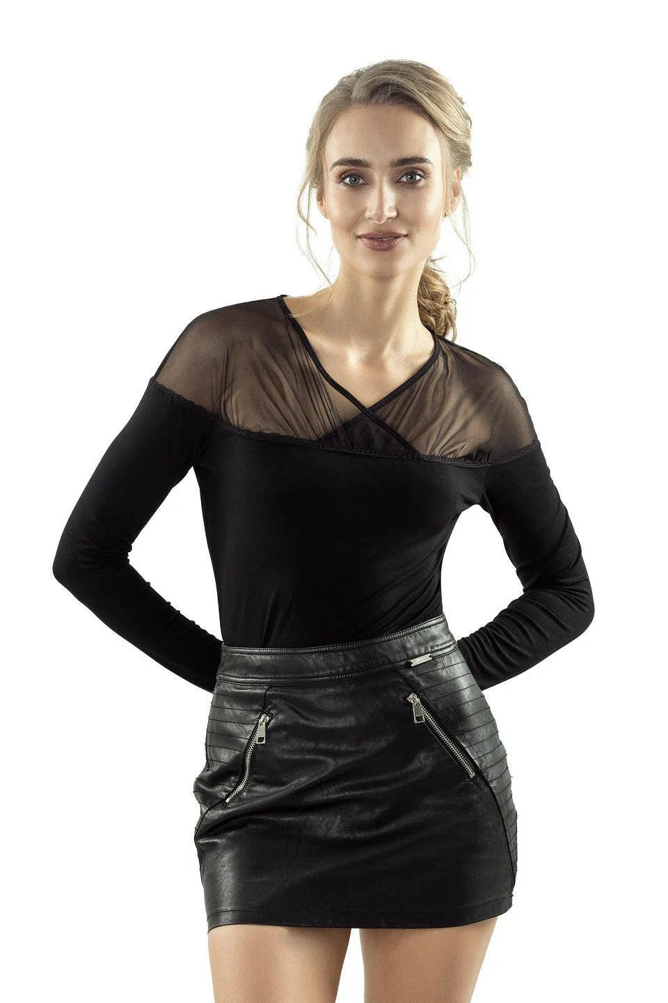 Sottogiacca a manica lunga - karola - nero
