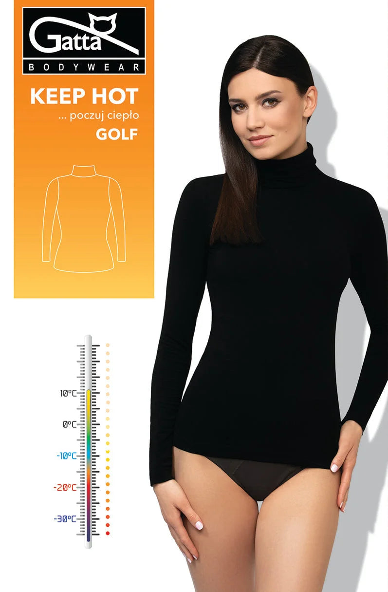 T-shirt collo alto termica da donna | keep hot