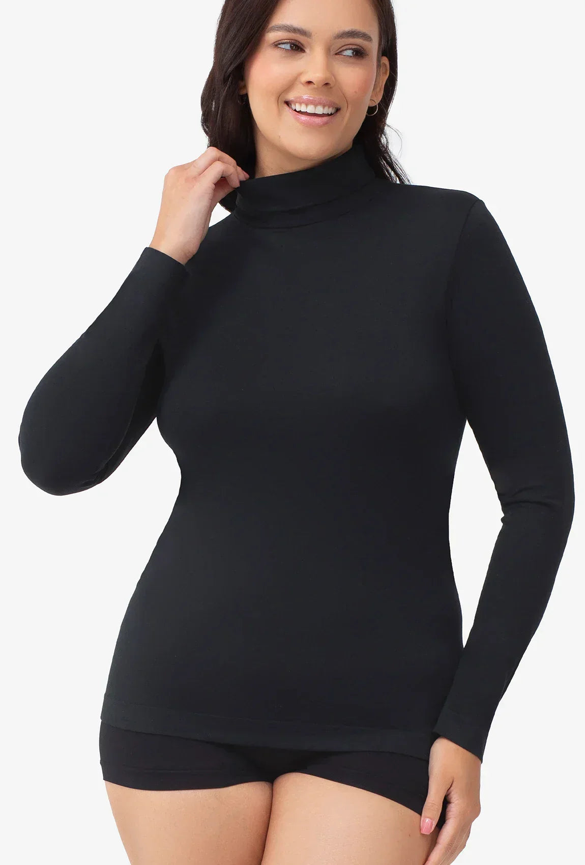 T-shirt collo alto termica da donna | keep hot