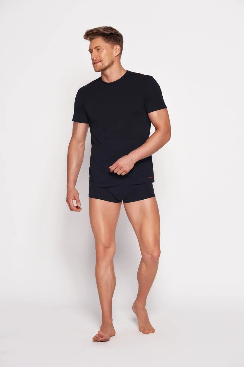 T-shirt uomo in cotone elasticizzato - red line