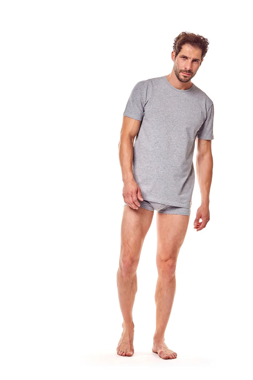 T-shirt uomo in cotone elasticizzato - red line