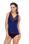 Top in viscosa con scollo a v pizzo - lexie