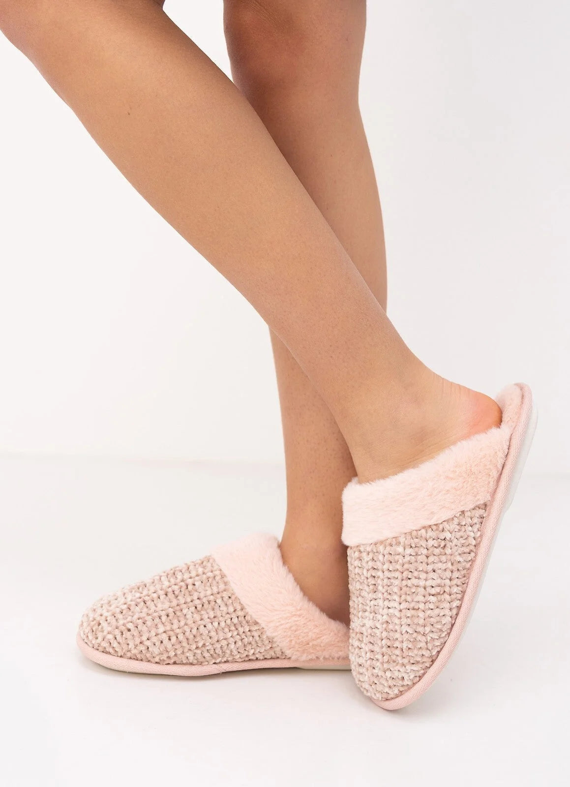 Tova - pantofole da donna in maglia lavorata con interno