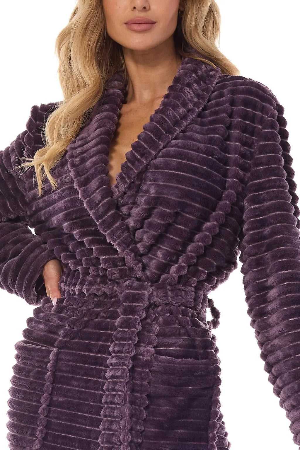 Vestaglia da camera lunga donna - rita - tessuto supersoft