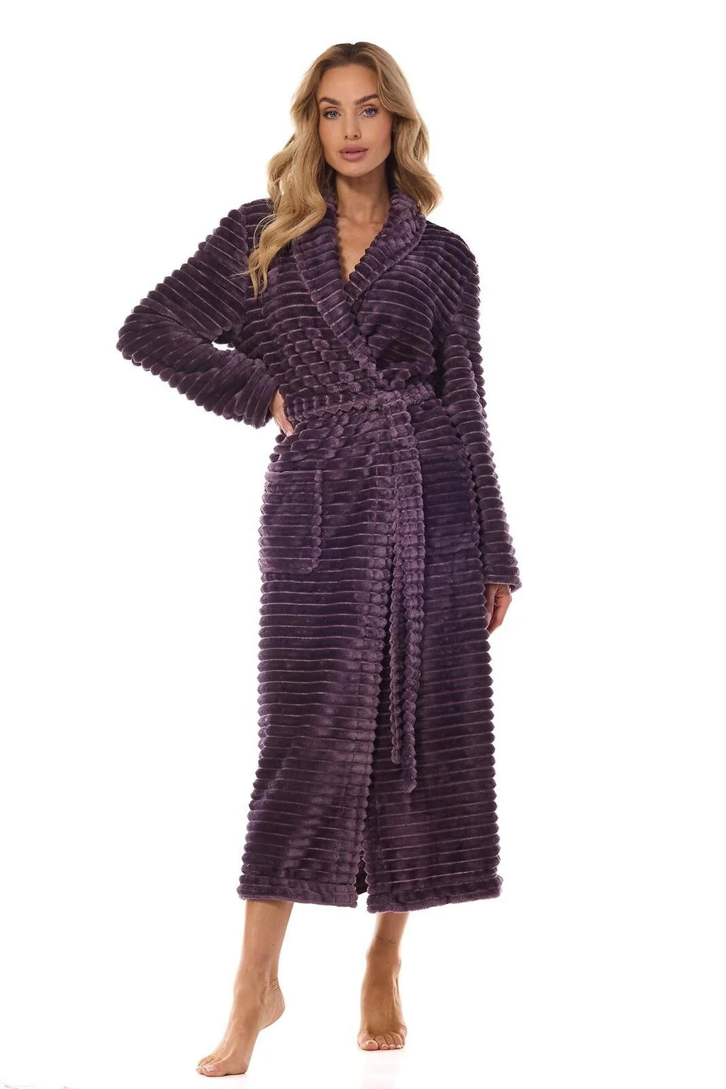 Vestaglia da camera lunga donna - rita - tessuto supersoft