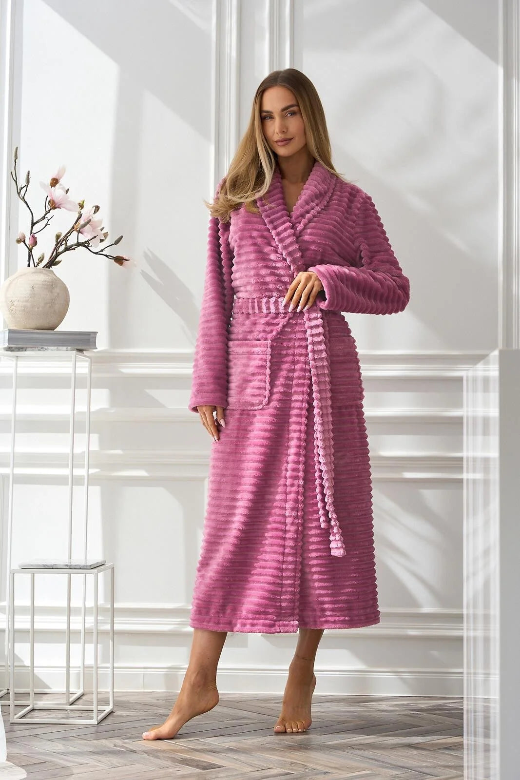 Vestaglia da camera lunga donna - rita - tessuto supersoft