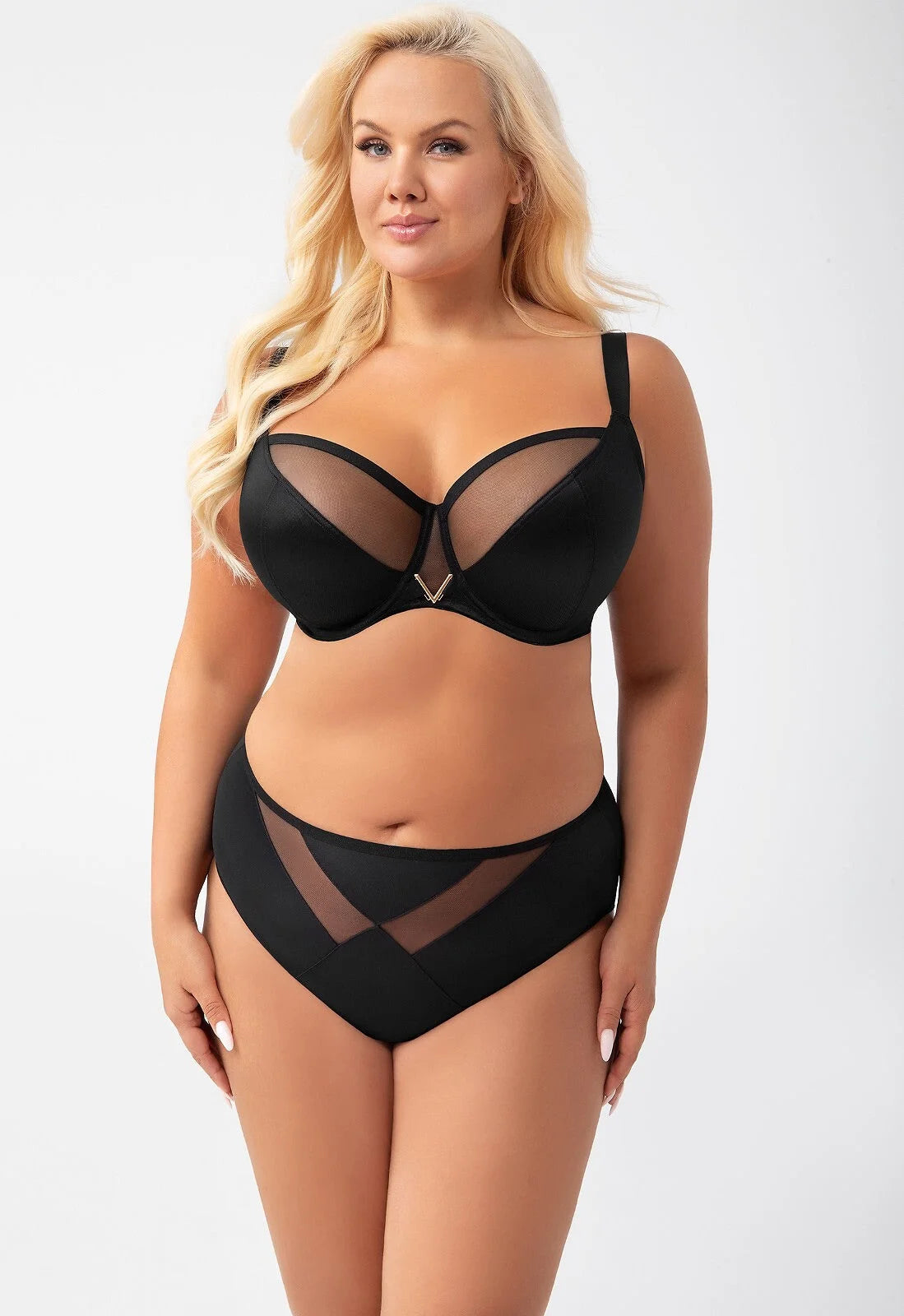 Vicky - k564 - nero - reggiseno soft con ferretto per coppe