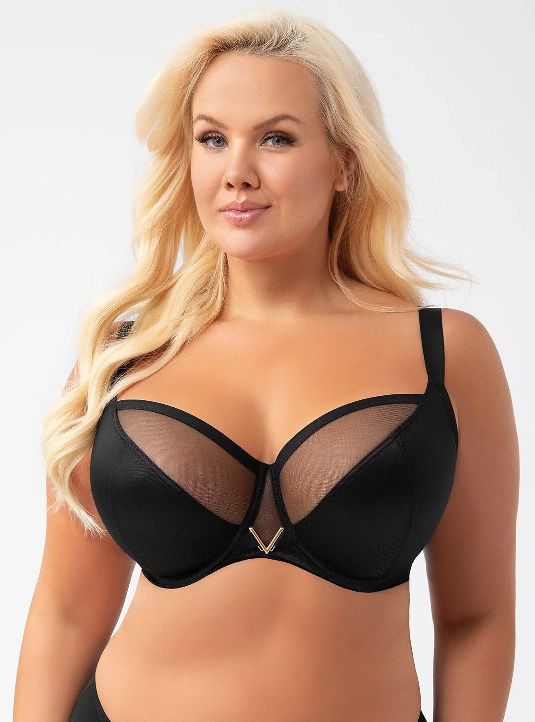 Vicky - k564 - nero - reggiseno soft con ferretto per coppe