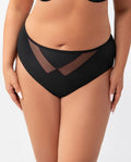 Vicky - k567 - nero - slip da donna a vita alta