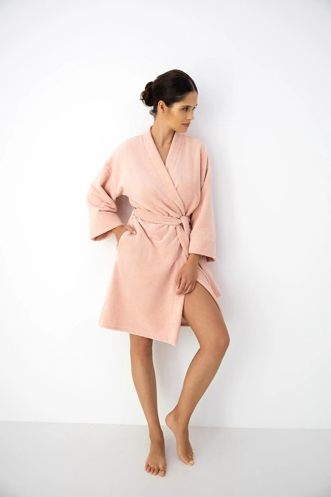 Virginia - vestaglia corta da donna in cotone e bambù