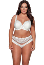 Yasmin | slip in microfibra e pizzo - ecru - 2107