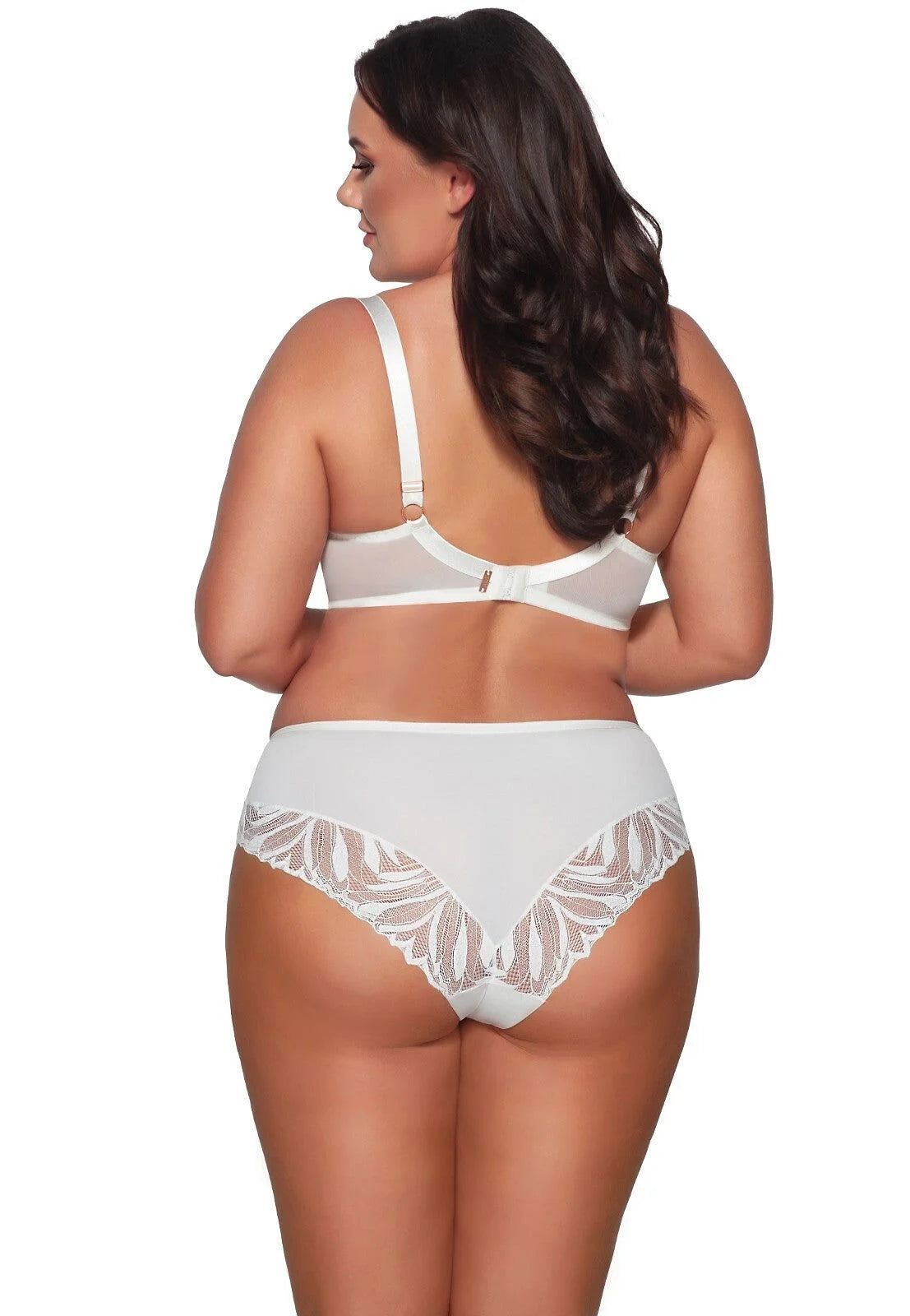 Yasmin | slip in microfibra e pizzo - ecru - 2107