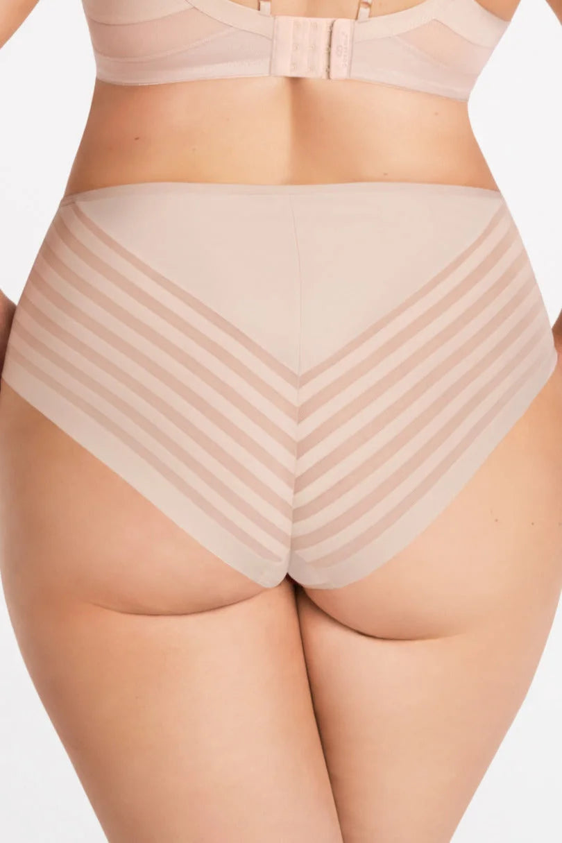Yoko | slip da donna in microfibra a vita alta - beige